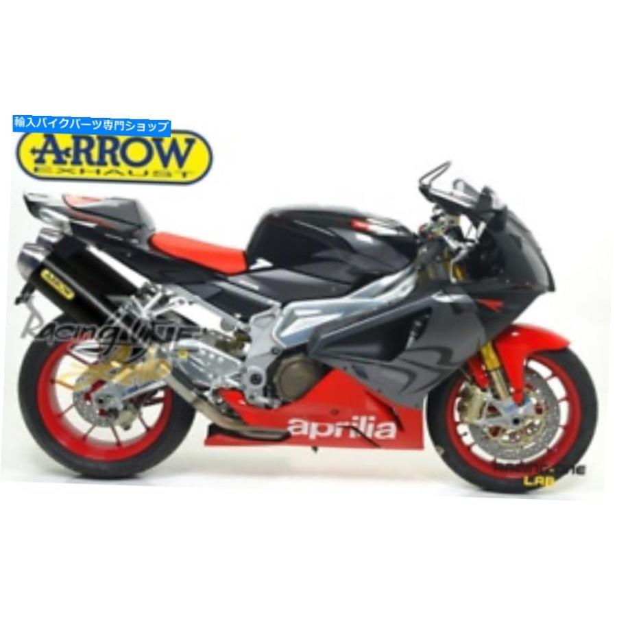 サイレンサー 2 EmailessマフラーサイレンサーarrowレーステックダークアピーリアRSV 1000 / Tuono 1000 2 EXHAUSTS MUFFLERS SILENCER ARROW RACE-TE