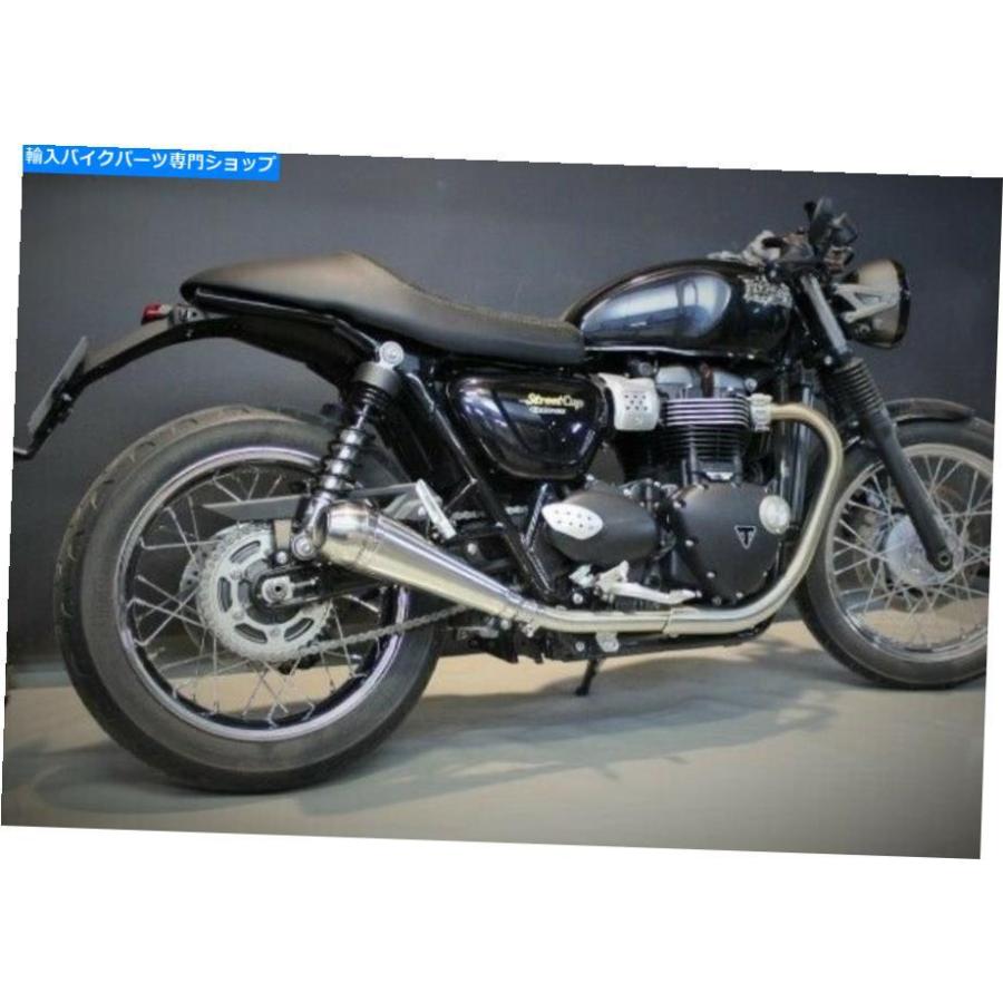 サイレンサー Triumph Street Twin / Cup 2017-2019エンディエキゾーストデュアルX2スリッポンサイレンサーPro-GP Triumph Street Twin/Cup 2017-2019