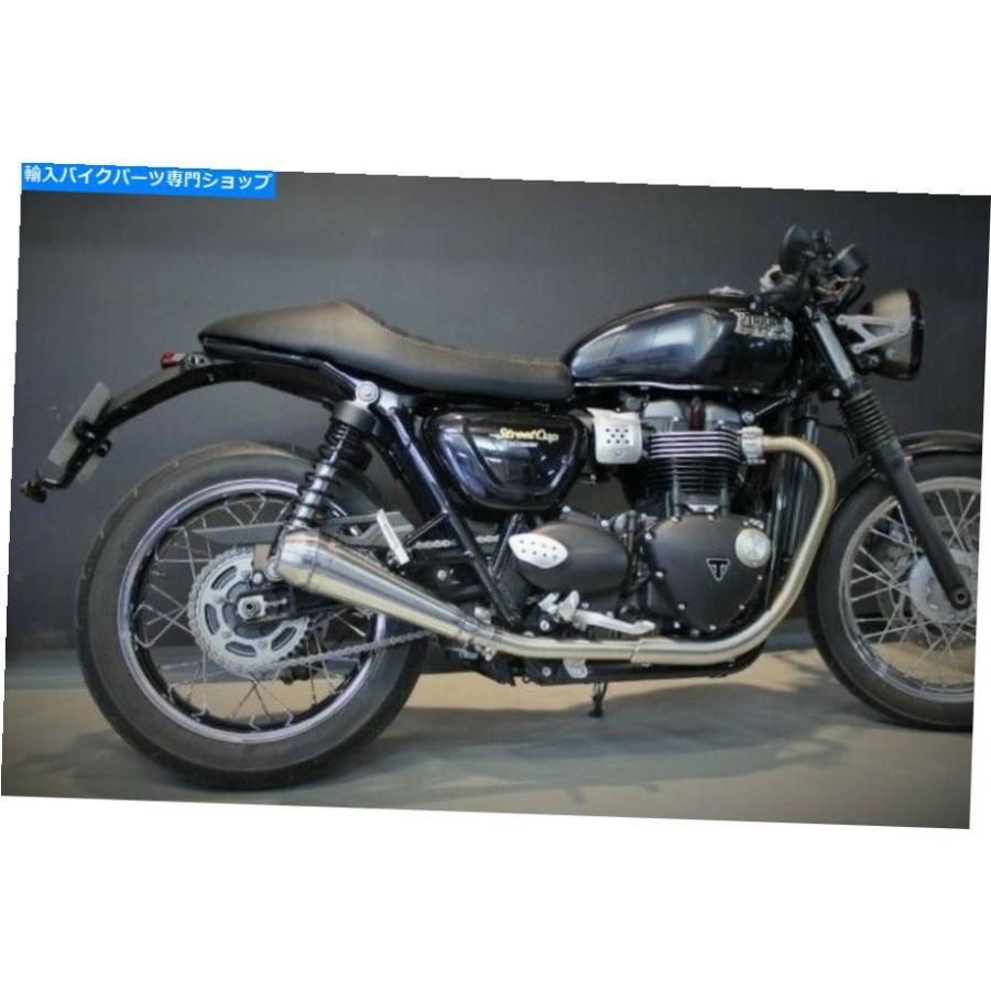 サイレンサー Triumph Street Twin / Cup 2017-2019エンディエキゾーストデュアルX2スリッポンサイレンサーPro-GP Triumph Street Twin/Cup 2017-2019の画像