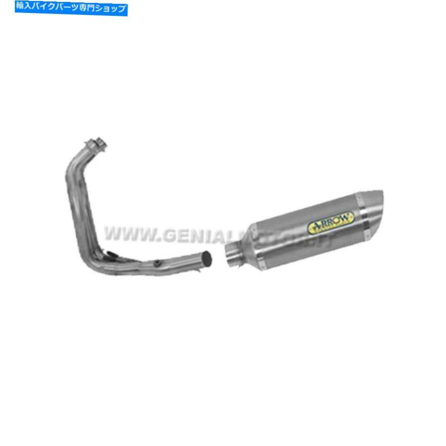 サイレンサー フルエキゾーストアローサンダーアルミヤマハトレーサー700 2017> 2019 Full Exhaust Arrow Thunder Aluminium Yamaha Tracer 700 2017の画像