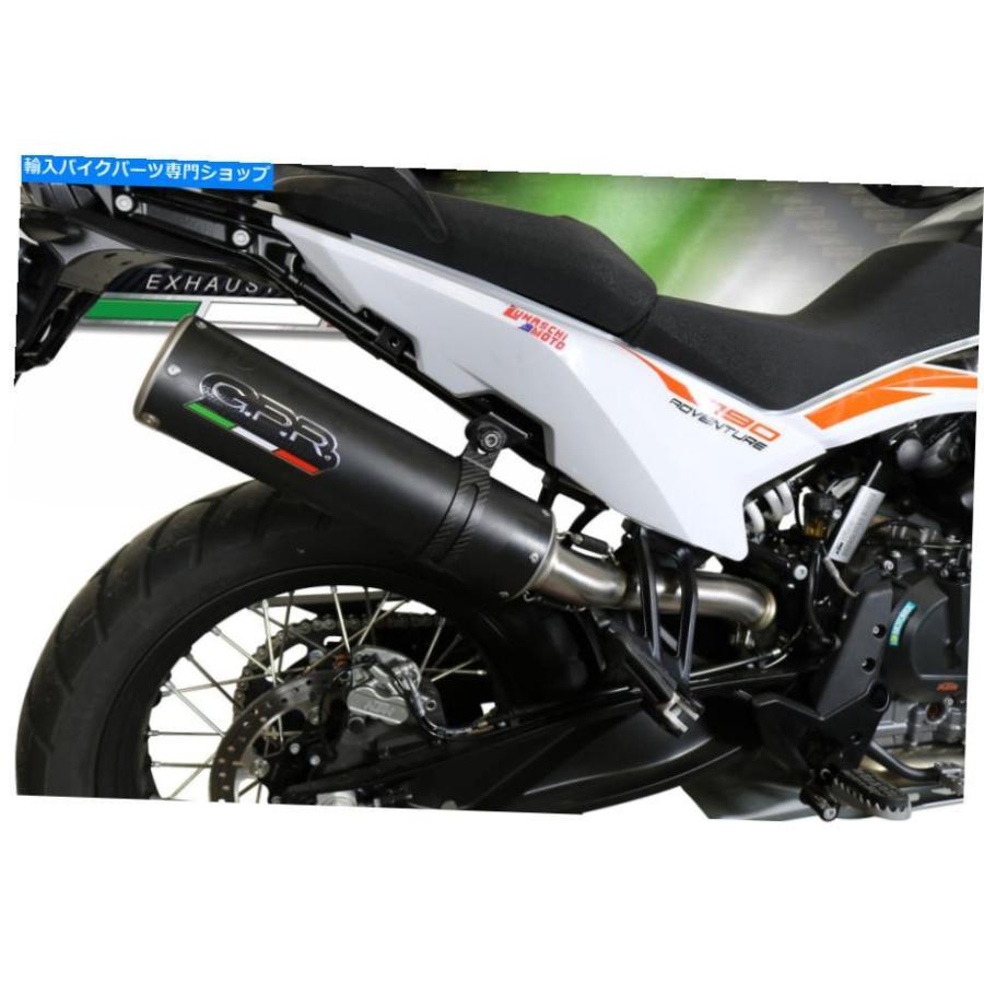 サイレンサー KTMアドベンチャー790 2018/19 E4サイレンサーGPR M3ブラックチタンスリップオン KTM ADVENTURE 790 2018/19 e4 SILENCER GPR M3 Black_2