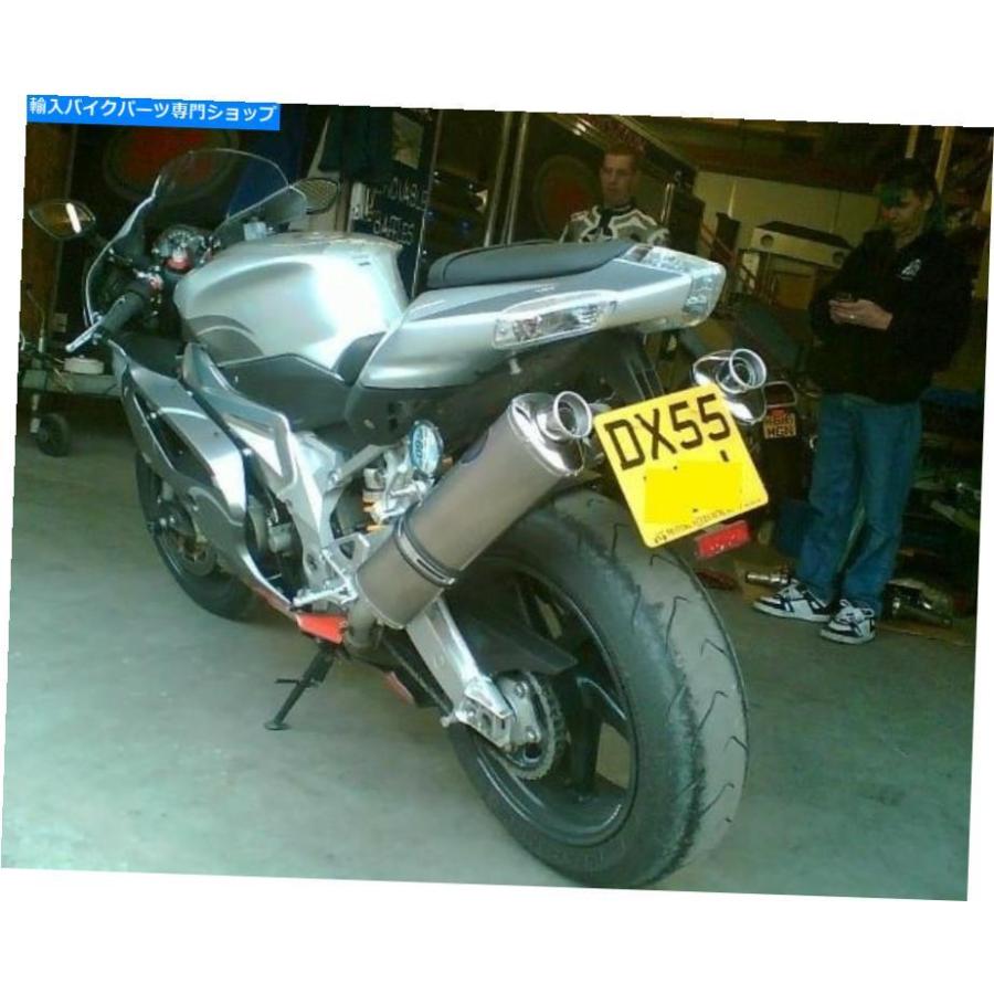 サイレンサー Aprilia Mille RSV1000 04-10チタンのレース/道路の法的性能排気、パイプ Aprilia Mille RSV1000 04-10 Titanium Race/Road Legal Perfo