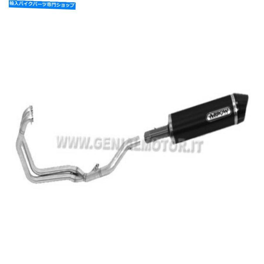 サイレンサー フルエキゾーストアローマキシレース技術AKKアルミブラックBMW F 800 GS 2008\u003e 2016 Full Exhaust Arrow Maxi Race tech AKN Aluminium_1