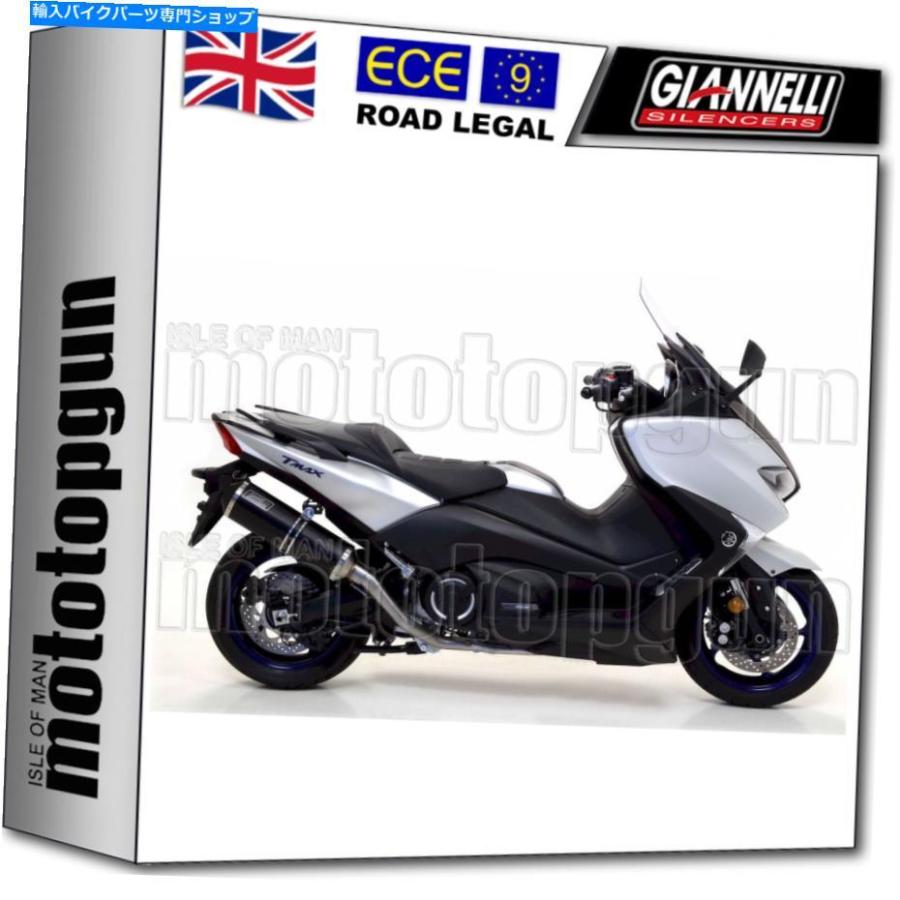 サイレンサー Giannelliフルサイレンサー猫iPerSportブラックヤマハT-MAX TMAX 530 2018 18 GIANNELLI FULL SILENCER CAT IPERSPORT BLACK YAMAHA T-M