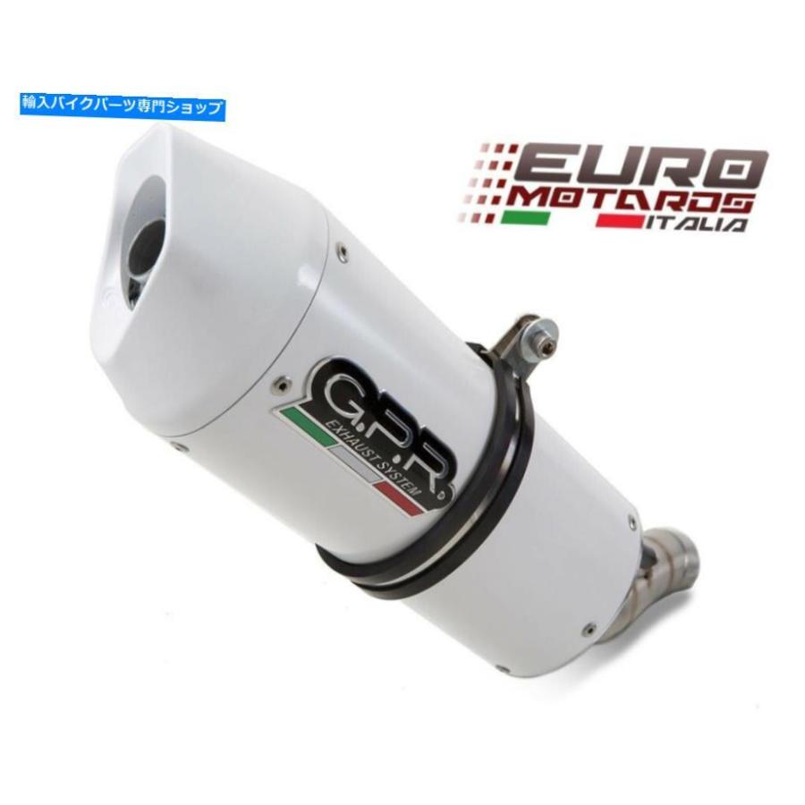 サイレンサー Aprilia Mana 850 / GT 2007-2016 GPR排気中システムAlbus Whiteホワイトホワイト Aprilia Mana 850 /GT 2007-2016 GPR Exhaust Mid Sys