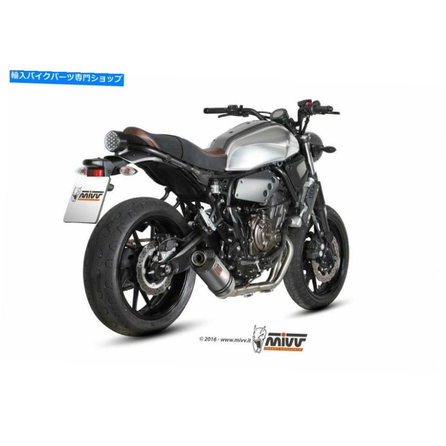 サイレンサー フル排気ヤマハXSR 700 2020楕円形のMIVVチタン+ KAT Full exhaust YAMAHA XSR 700 2020 Oval MIVV Titanium + Katの画像