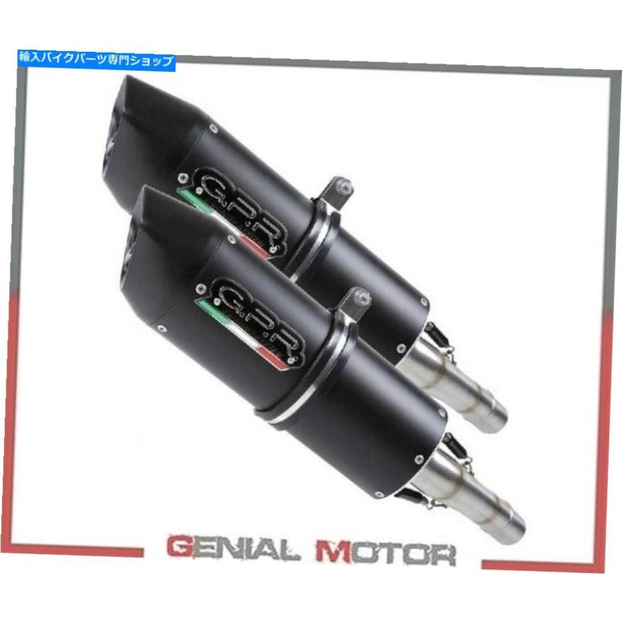 サイレンサー 2排気マフラーGPR FURORE NERO承認Triumph Street Triple 675 2007 2012 2 Exhaust Mufflers GPR FURORE NERO Approved TRIUMPH STREET