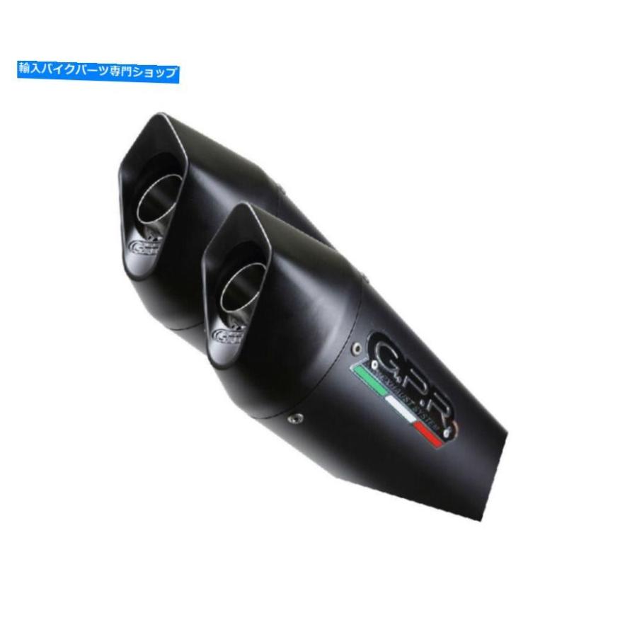 サイレンサー 2排気マフラーGPR FURORE NERO承認Triumph Street Triple 675 2007 2012 2 Exhaust Mufflers GPR FURORE NERO Approved TRIUMPH STREET