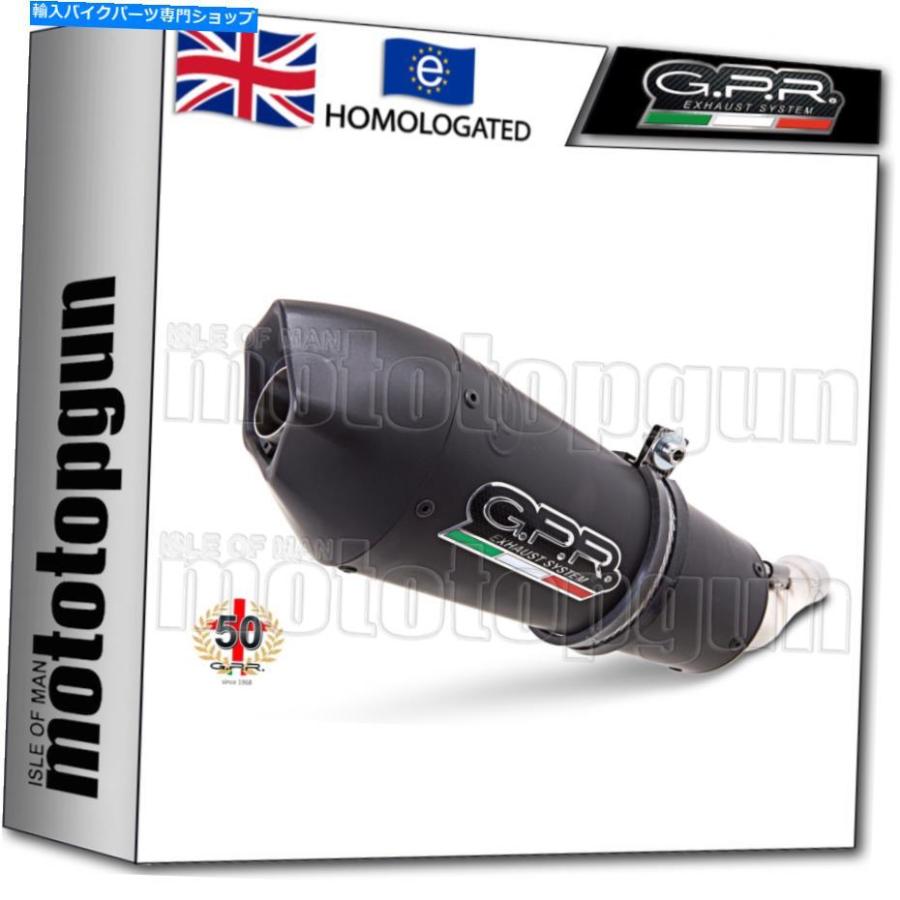 サイレンサー GPRミッドフルエキゾーストシステム猫GPEチタンブラックスズキV-STROM DL 650 2014 14 GPR MID FULL EXHAUST SYSTEM CAT GPE TITANIUM B
