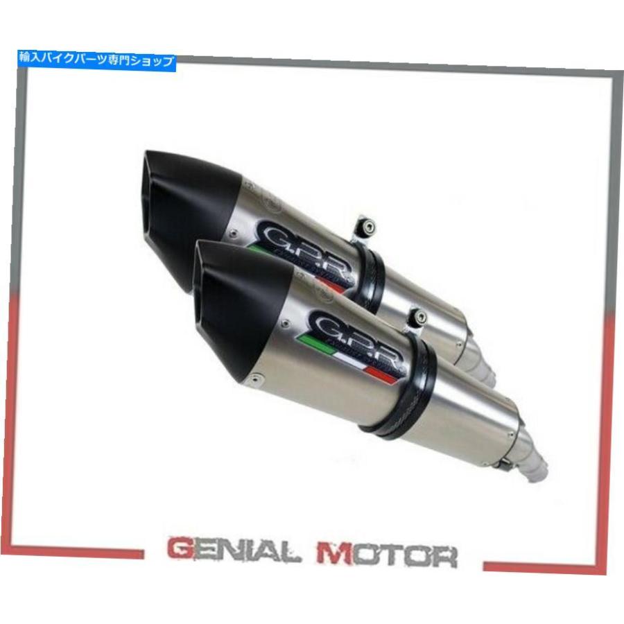 サイレンサー 2排気ガスえり巻きGPR GPE ANN.TIT触媒ティアリアムフストリートトリプル675 2007 2012 2 Exhaust Mufflers GPR GPE ANN.TIT Catalyzed TRIU マフラー-バイク