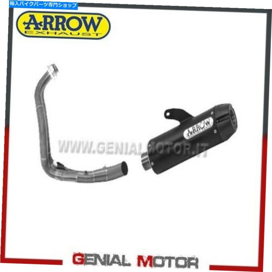 サイレンサー フルエキゾーストカット矢印ジェットレーススチールブラックヤマハXSR-700 2016\u003e 2020 Full Exhaust Kat Arrow Jet Race Steel Black Ya