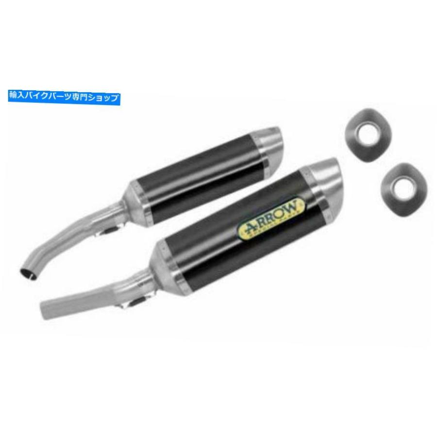 サイレンサー 71721Mo - サイレンサーの排気ガス矢印雷帯鈴木砂X-R 1000 K7-K8 71721MO - SILENCER EXHAUST ARROW THUNDER CARBON SUZUKI GSX-R 1000 K7-K バイク-マフラー