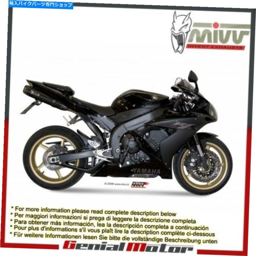 サイレンサー MIVV承認済みの排気マフラーズ尾音黒鋼YAMAHA YZF 1000 R1 2006 06 Mivv Approved Exhaust Mufflers Suono Black Steel Yamaha Yzf 1000