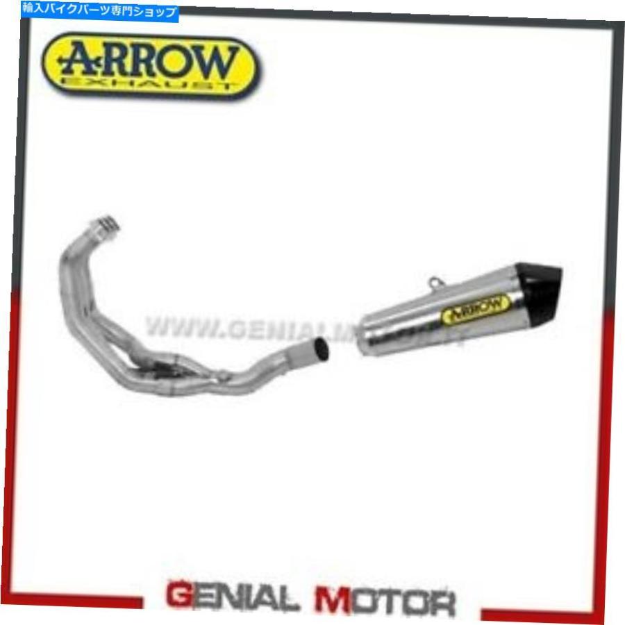 サイレンサー 盛りだくさん排気ガス触媒arrow XkoneスチールヤマハMT-09 2015 15 Full Exhaust Catalyzed Arrow Xkone Steel Yamaha Mt-09 2015 15 マフラー-インナーサイレンサー