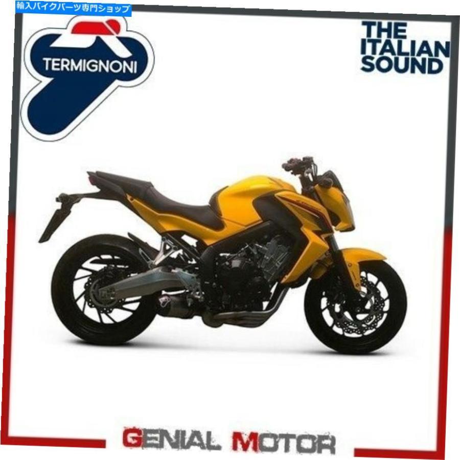 サイレンサー ものの見事にな排気ガス切り捨てるTermignoniチタニウムホンダCB 650 2014 14 Complete Exhaust Kat Termignoni Titanium Honda Cb 650 2014 14 バイク-車、バイク、自転車-インナーサイレンサー