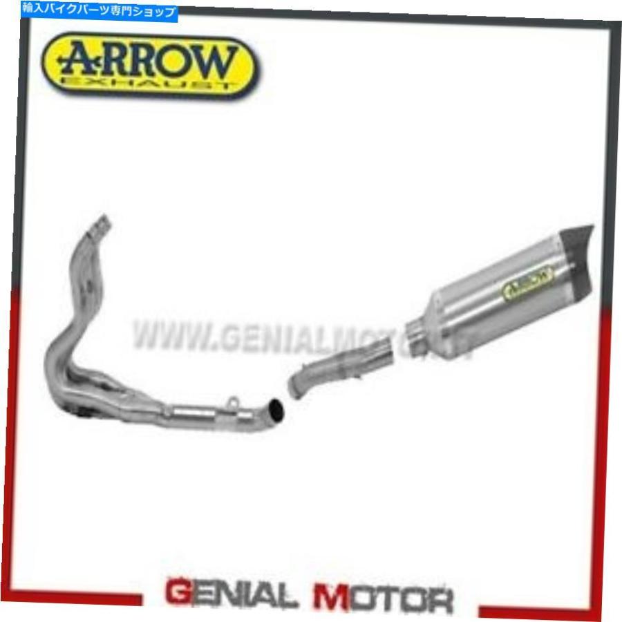 サイレンサー フルエキゾーストアローストリートシンサーAK軽銀スズキGSX-R 750 2013 13 Full Exhaust Arrow Street Thiner AK Aluminium Suz インナーサイレンサー-マフラー