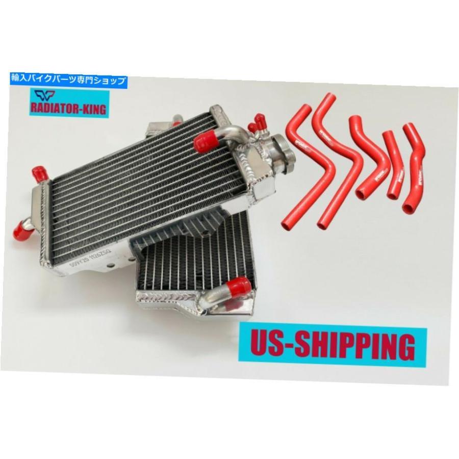 radiators ホンダCR125 / CR 125 R / CR125R 2ストローク2000 2001 01アルミニウムラジエーター＆レッドホース For Honda CR125/CR 125 R/CR125R 2-st