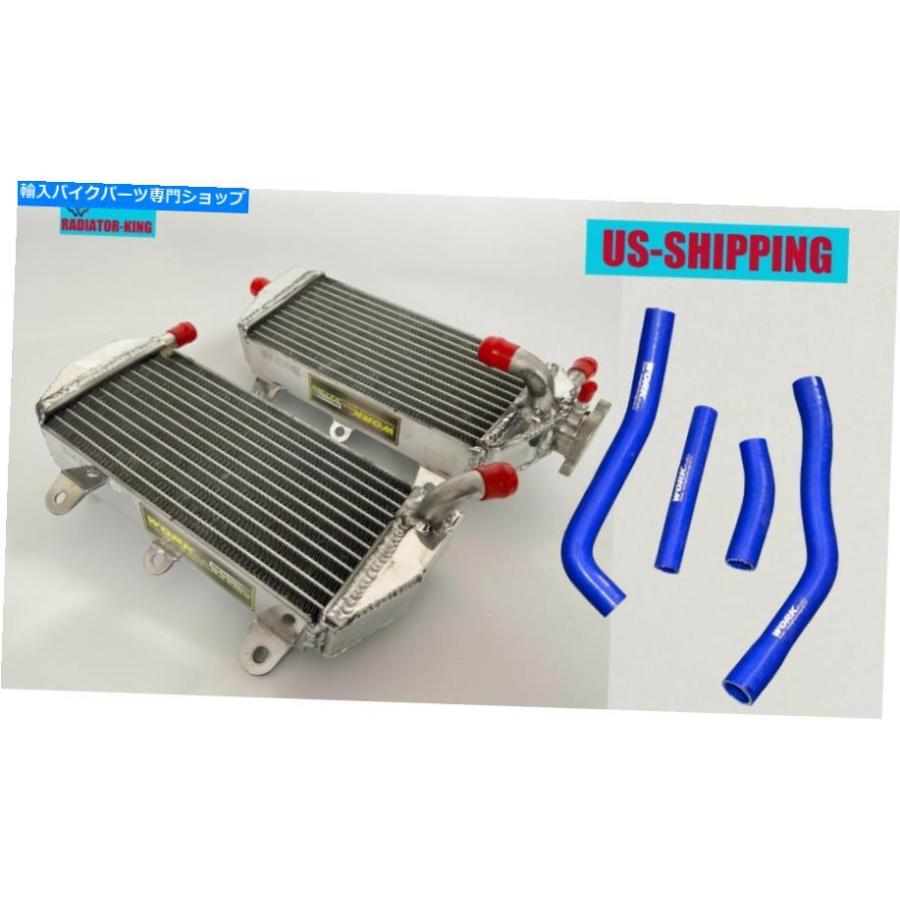 radiators ヤマハYZ450Fのための青いシリコーンホース+ R＆Lアルミニウム放射器2011年2012年2012年 Blue Silicone Hose+R\u0026L Aluminum Radiators for Y
