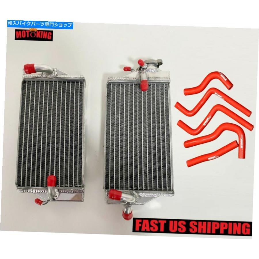 radiators ホンダCR125R CR 125R 2004のためのすべてのアルミニウムラジエーター＆レッドシリコーンホース All Aluminum Radiator \u0026Red Silicone Hose