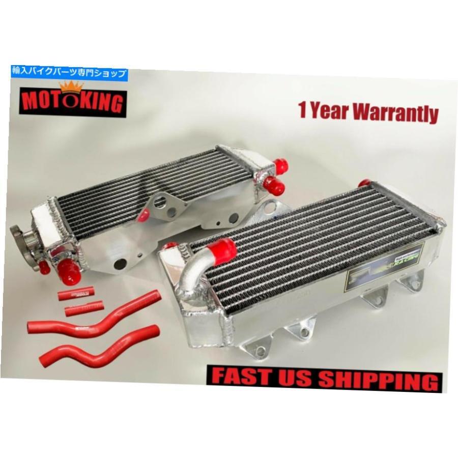 radiators 2ストロークヤマハYZ250 YZ250X 2002-2020 2009アルミニウムラジエーター＆レッドホース For 2-Stroke Yamaha YZ250 YZ250X 2002-2020 2010