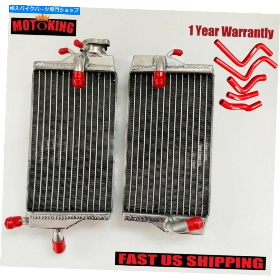 radiators ホンダCR125R CR 125R 2000-2001 2ストローク用アルミニウムラジエーター+レッドシリコーンホース Aluminum Radiator+Red Silicone Hose fo