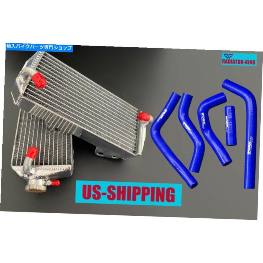 radiators 鈴木RMZ450 RMZ 450 2008-2017 09 10 11 Newのペアアルミラジエーター＆ブルーホース PAIR Aluminum Radiator\u0026BlueHose for SUZUKI RMZ450