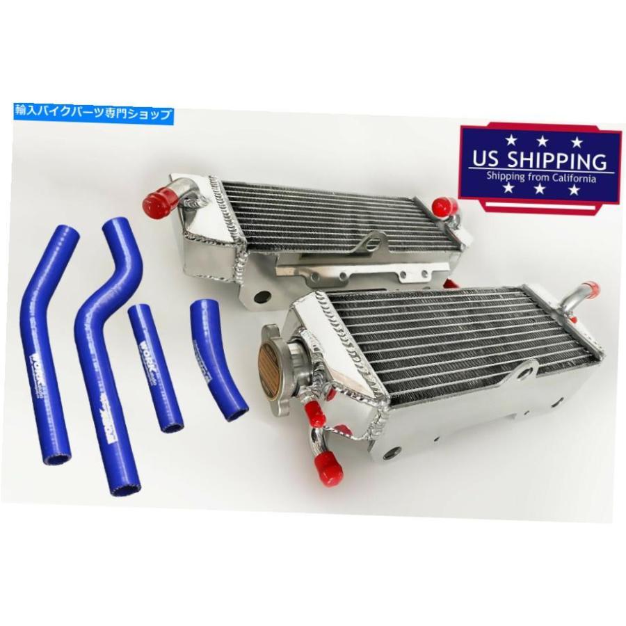 radiators ヤマハYZ450F YZF450 2003; WR450F 2003-2006のためのアルミニウムラジエーター+ブルーホース; aluminum radiator+blue hose for YAMAHA YZ