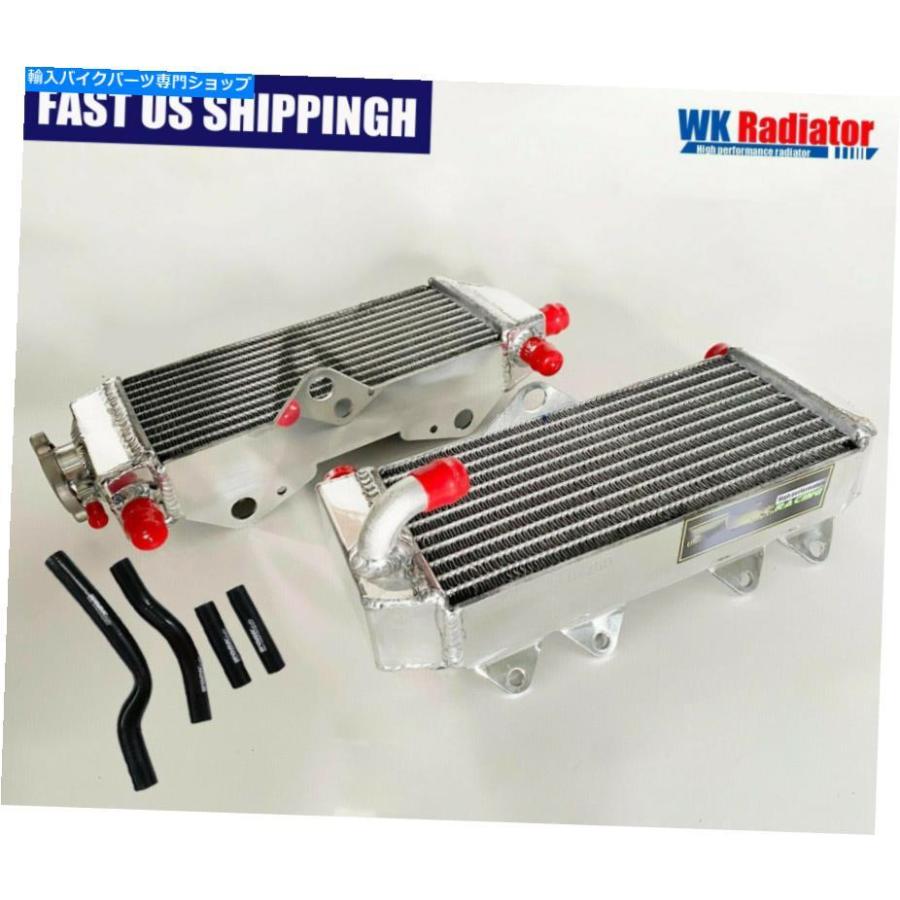 radiators ヤマハyz250 yz250g 2002-2020のための2ストロークアルミラジエーター＆ブラックホース 2-Stroke Aluminum Radiators\u0026Black Hose for Yamah