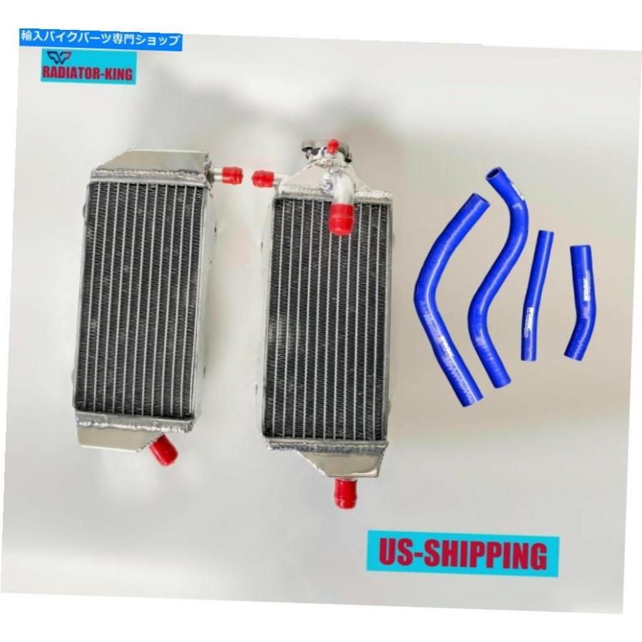radiators ヤマハYZ250F 2014-2018 / YZ450F 2013-2017 15のR＆Lアルミニウムラジエーター＆ブルーホース R\u0026L Aluminum Radiator\u0026Blue Hose for Yamah