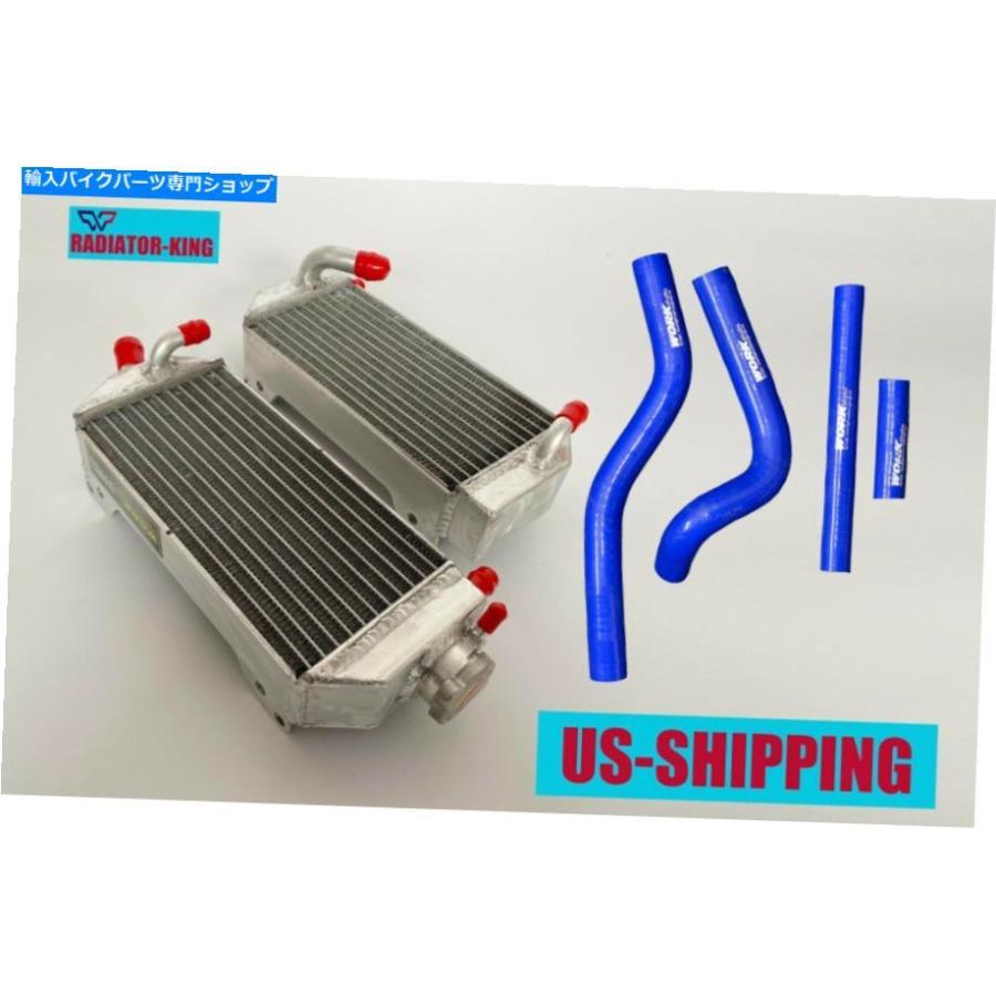 radiators R＆Lアルミニウムラジエーター+鈴木RM125 2001-2007 2007 2006用R＆Lシリコーンホース R\u0026L Aluminum Radiators+BULE SILICONE Hose For SUZ