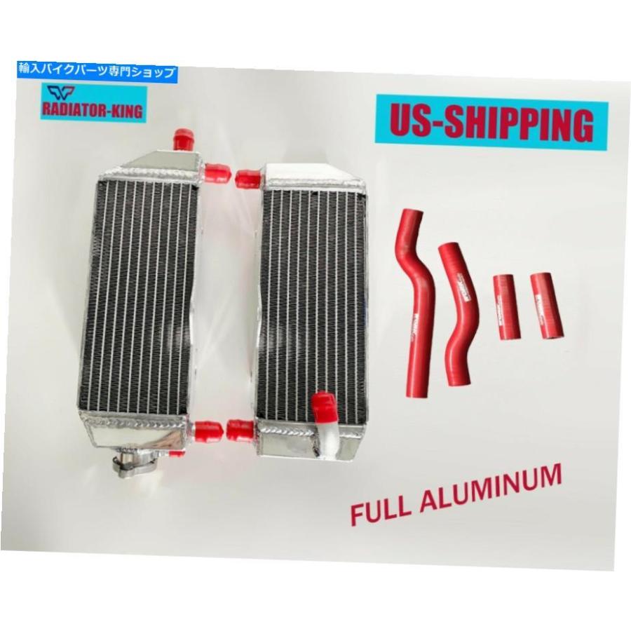 radiators 2ストロークヤマハYZ250 YZ 250X 2002-2021用R＆Lアルミニウムラジエーター＆ブルーホース R\u0026L ALL Aluminum Radiators\u0026Blue Hose for 2-st