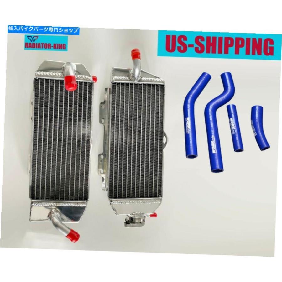 radiators YAMAHA YZ450F YZ450 / WR 450F WR 450 2003-2006 2004 05アルミニウムラジエーター+ブルーホース YAMAHA YZ450F YZ450/WR 450F WR 450 200