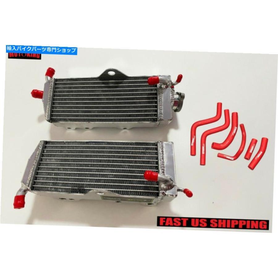 radiators R＆Lアルミニウムラジエーター＆ホースフィットホンダCR250R CR250 CR 250R 1988 1989 88 2ストローク R\u0026L Aluminum Radiator\u0026Hose Fit Hon