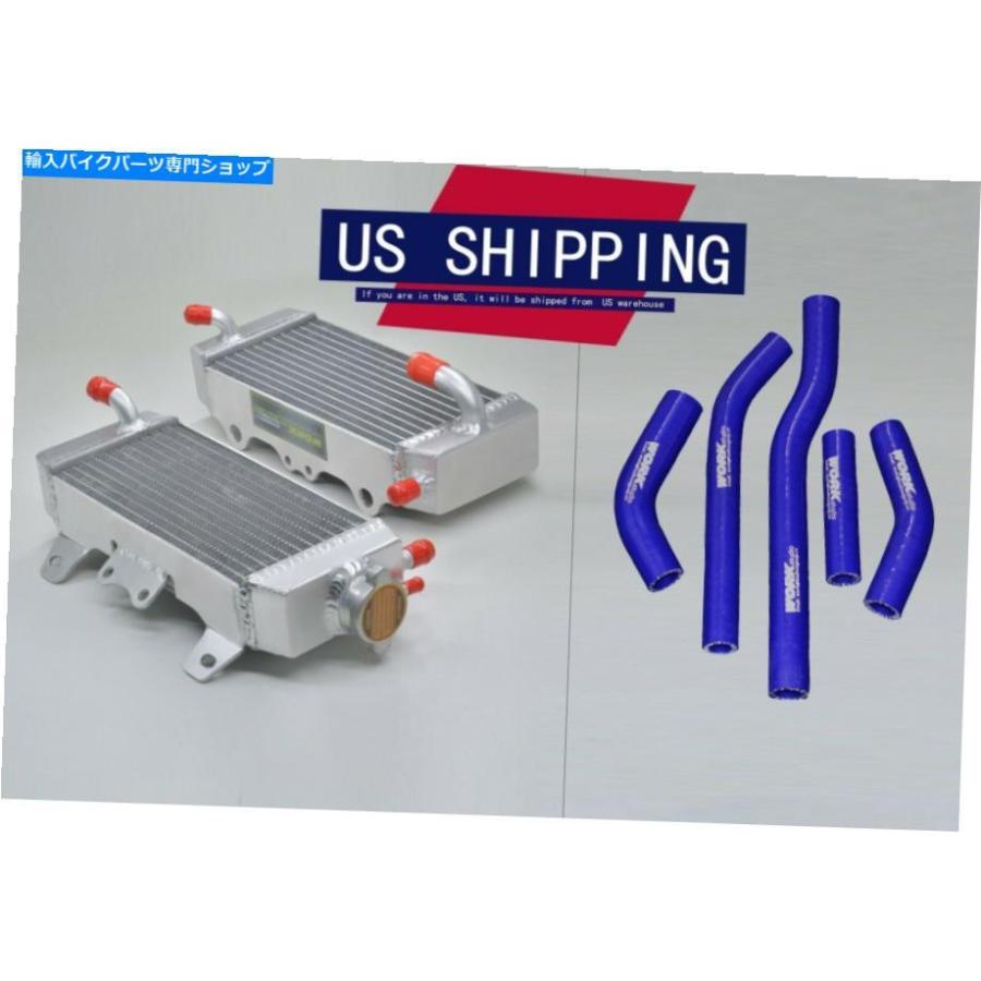 radiators ラジエーター＆ブルーホースフィットヤマハYZ250F YZF250 2006 / WR250F 2007-2014 09 13 Radiator \u0026 Blue Hose fit YAMAHA YZ250F YZF250