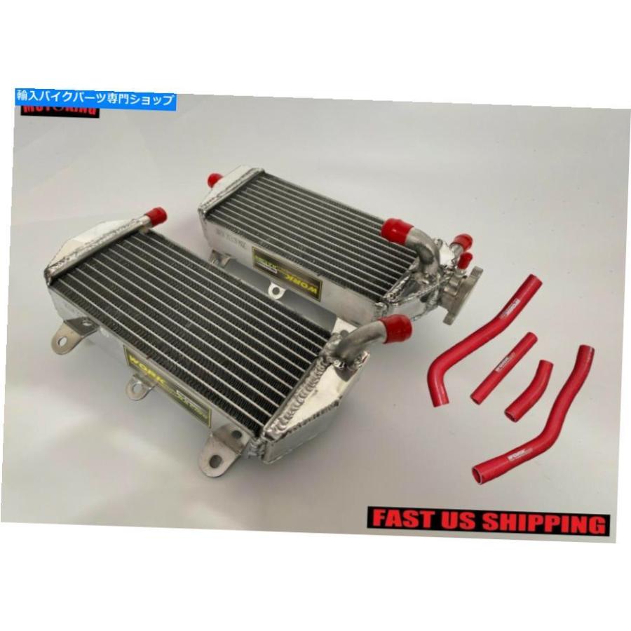 radiators ヤマハYZ450F 2010-2013 2011年2012年すべてのアルミニウムラジエーター＆レッドシリコーンホース For Yamaha YZ450F 2010-2013 2011 2012