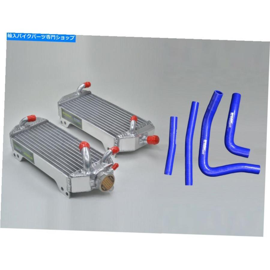 radiators 鈴木RM250 1996-2000 1997 1999 1999 1999＆Blue Hose Radiators fit for Suzuki RM250 1996-2000 1997 1998 1999 1996 \u0026blue hoses