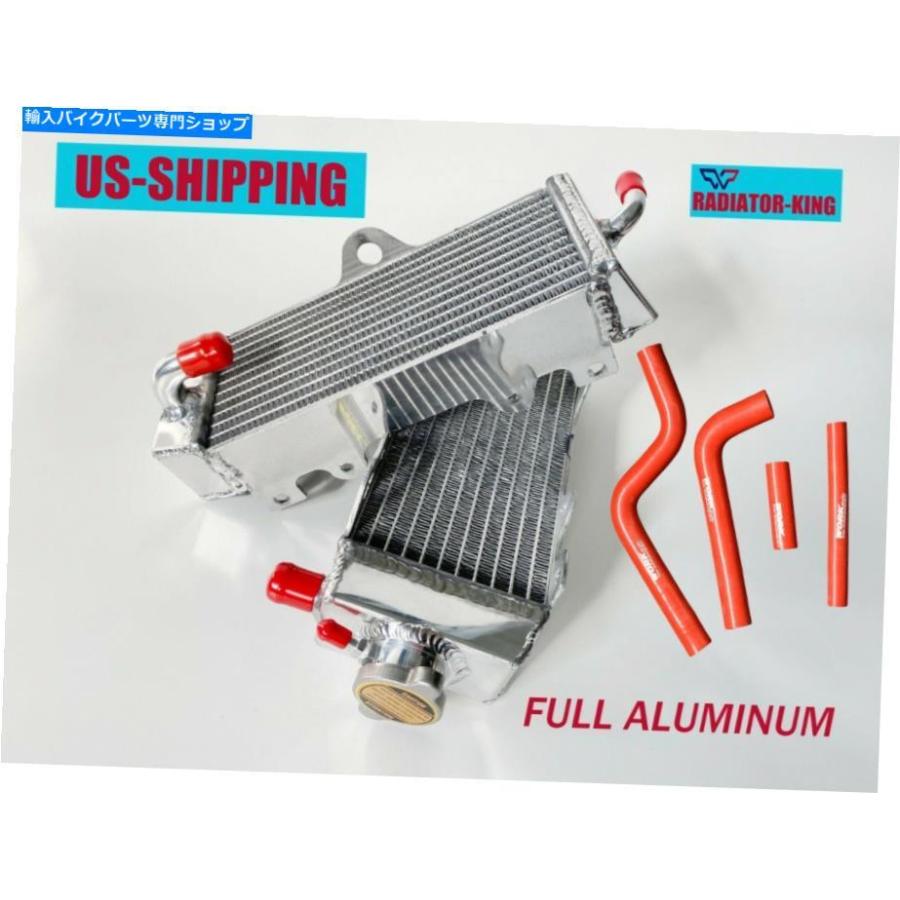 radiators R＆Lアルミラジエーター＆レッドシリコーンホースフィットヤマハYZ250 1996-2001 97 98 99 00 R\u0026L Aluminum Radiators\u0026Red Silicone Hose f