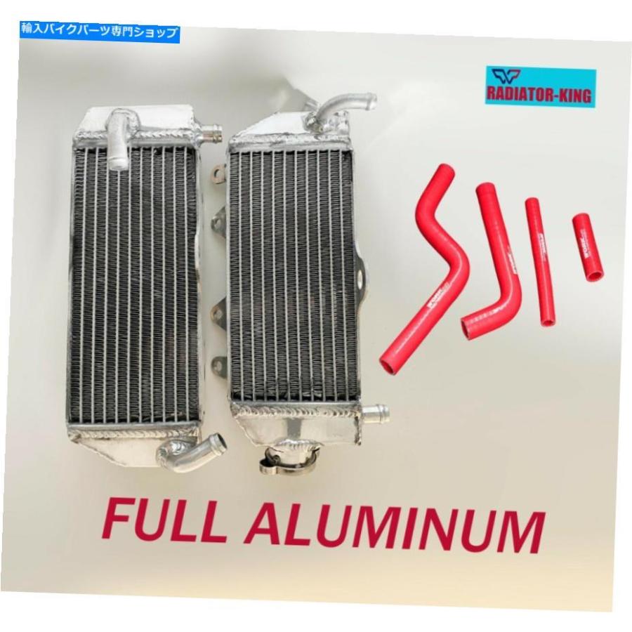 radiators R＆Lアルミニウムラジエーター＆レッドシリコーンホース用ヤマハYZ125 YZ 125 2002/200 2002 R\u0026L Aluminum Radiators\u0026Red Silicone Hose fo