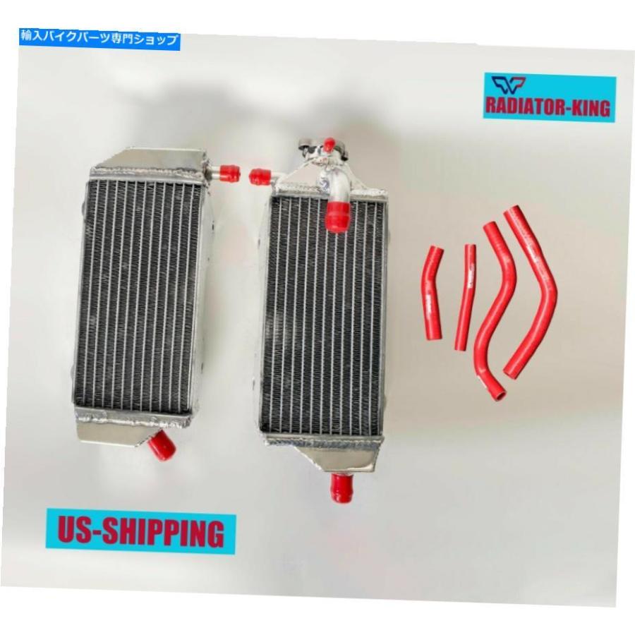radiators R＆Lアルミニウムラジエーター＆レッドホースYZ250F 2014-2018 17 18 / YZ450F 2014-17 R\u0026L Aluminum Radiators\u0026Red Hose for Yamaha YZ250