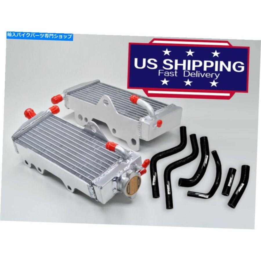 radiators ホンダCR250Rのためのアルミニウムラジエーター＆ブラックホース1988 1988 1988 1988年右景色と左 Aluminum Radiators \u0026 Black Hoses For H