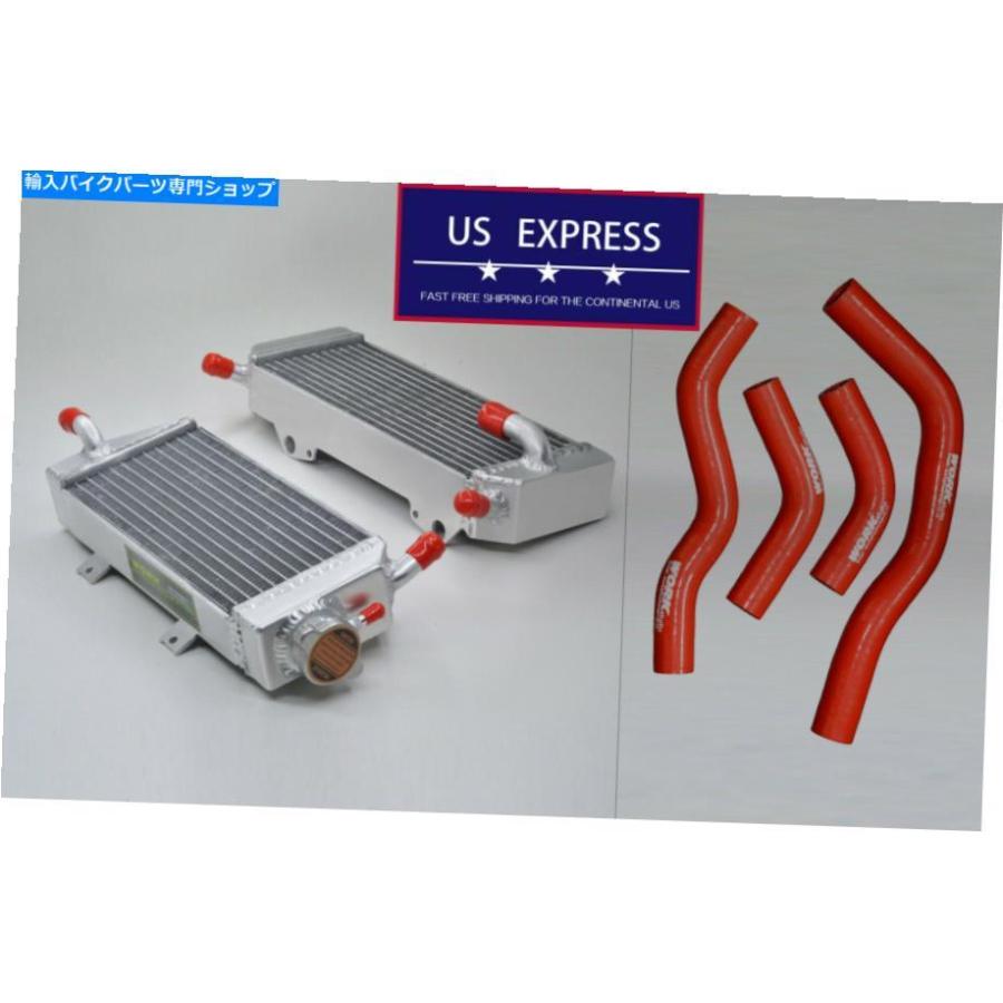 radiators R＆Lラジエーター＆レッドホースフィットホンダCRF450X CRF 450X 2005 -2016 15 13 11 09 07 03 R\u0026L radiators\u0026red hose Fit Honda CRF450X