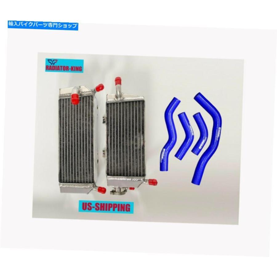 radiators R＆Lアルミニウムラジエーター＆ブルーホースフィットホンダCRF450X 2005-2016 2006 2008 09 10 R\u0026L Aluminum Radiator\u0026BLUE Hose fit Hond