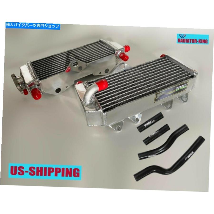 radiators R＆Lアルミニウムラジエーター＆ブラックホースヤマハYZ 250 x 2002-2021 20 19 R\u0026L Aluminum Radiators\u0026BlACK Hose for 2-stroke Yamaha Y