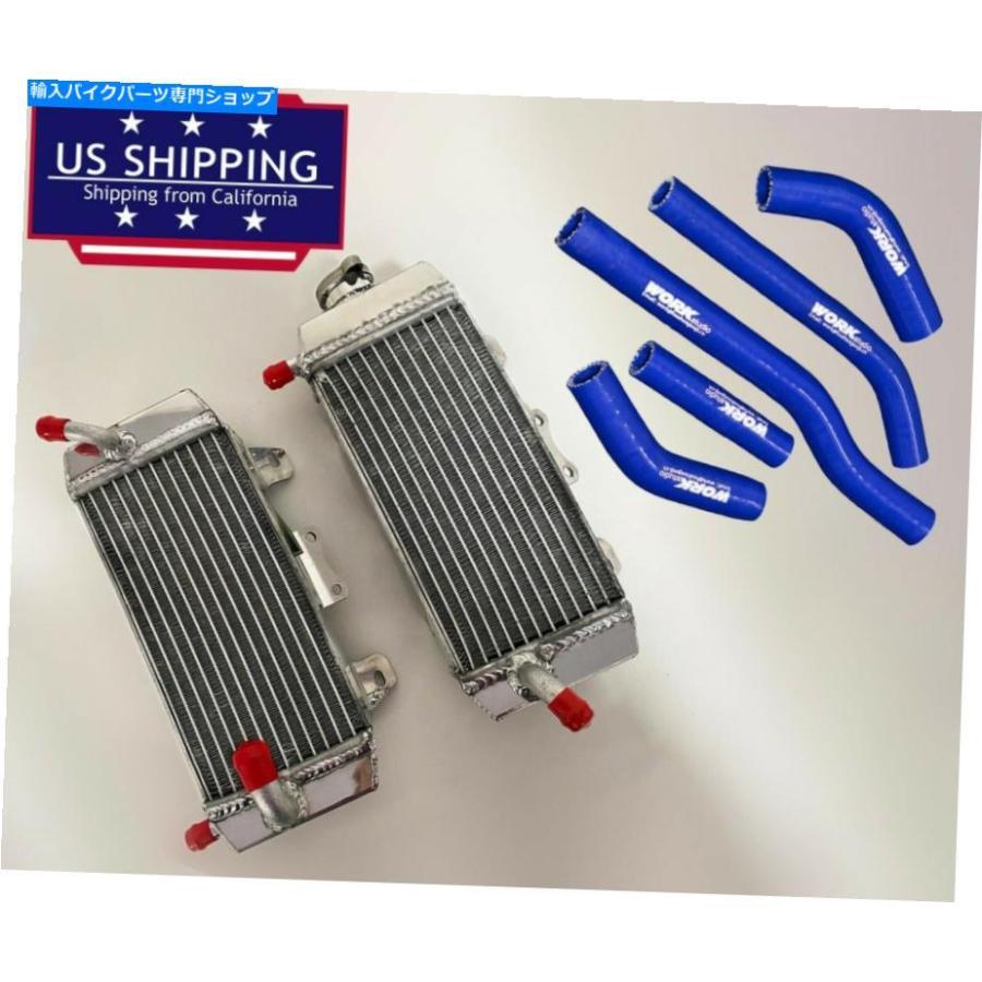 radiators すべてアルミニウムラジエーター＆ブルーホースフィットヤマハYZ250F YZF250 2006; WR250F 2007-2013 All Aluminum Radiator\u0026Blue Hose fit