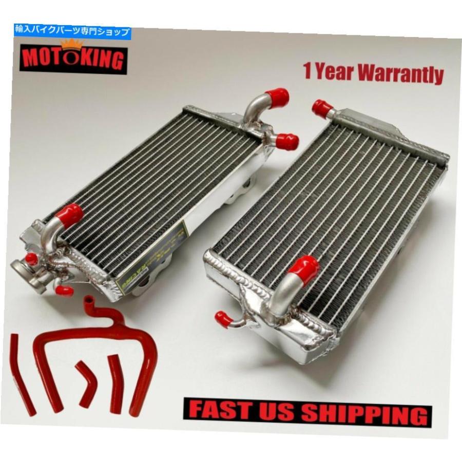 radiators ラジエーター＆レッドホースはホンダCR250R CR250 R 250R 2002 2003 2004すべてアルミニウム Radiator\u0026Red Hose Fits Honda CR250R CR250 R
