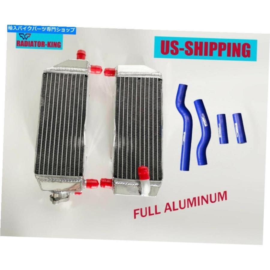 radiators R＆Lアルミニウムラジエーター＆ブルーホースヤマハYZ250 YZ250X 2002-2021 2ストローク2020 R\u0026L Aluminum Radiators\u0026BlueHose for Yamaha