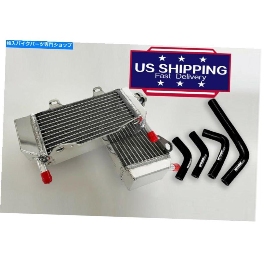 radiators ホンダCRF250R CRF250X 2004 - 2009年2005年黒ホースのためのアルミ合金ラジエーター Aluminum alloy Radiator For HONDA CRF250R CRF250X