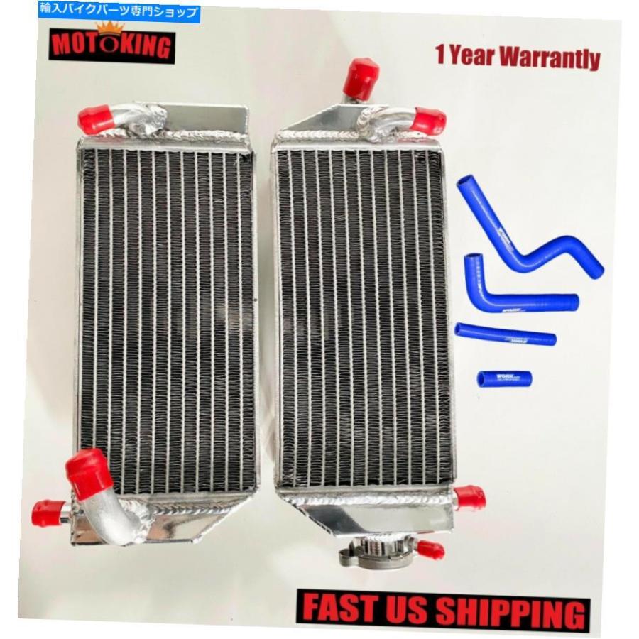 radiators アルミニウムラジエーター＆ブルーホースフィットヤマハYZ125 YZ 125 2002 2002 2004 2004研磨済み02 Aluminum Radiator\u0026Blue Hose Fits YA