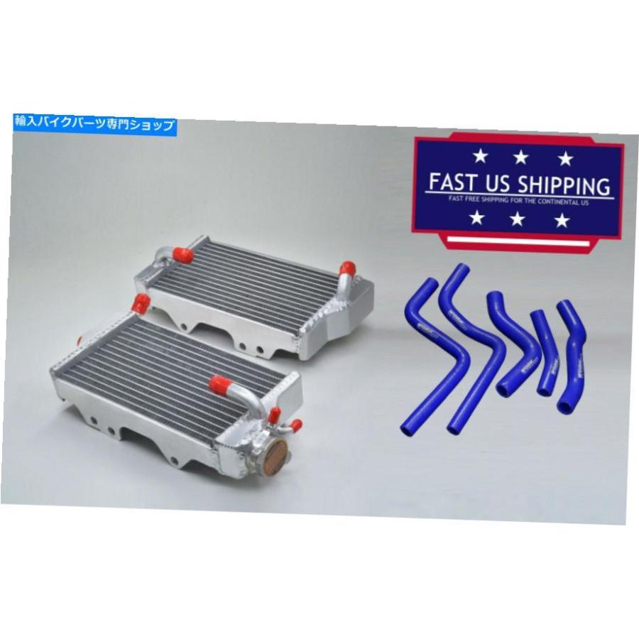 radiators ラジエーター＆ブルーホースフィット00-01ホンダCR125R CR 125R CR125 R 2000-2001 2ストローク Radiator\u0026Blue Hose fit 00-01 Honda CR125