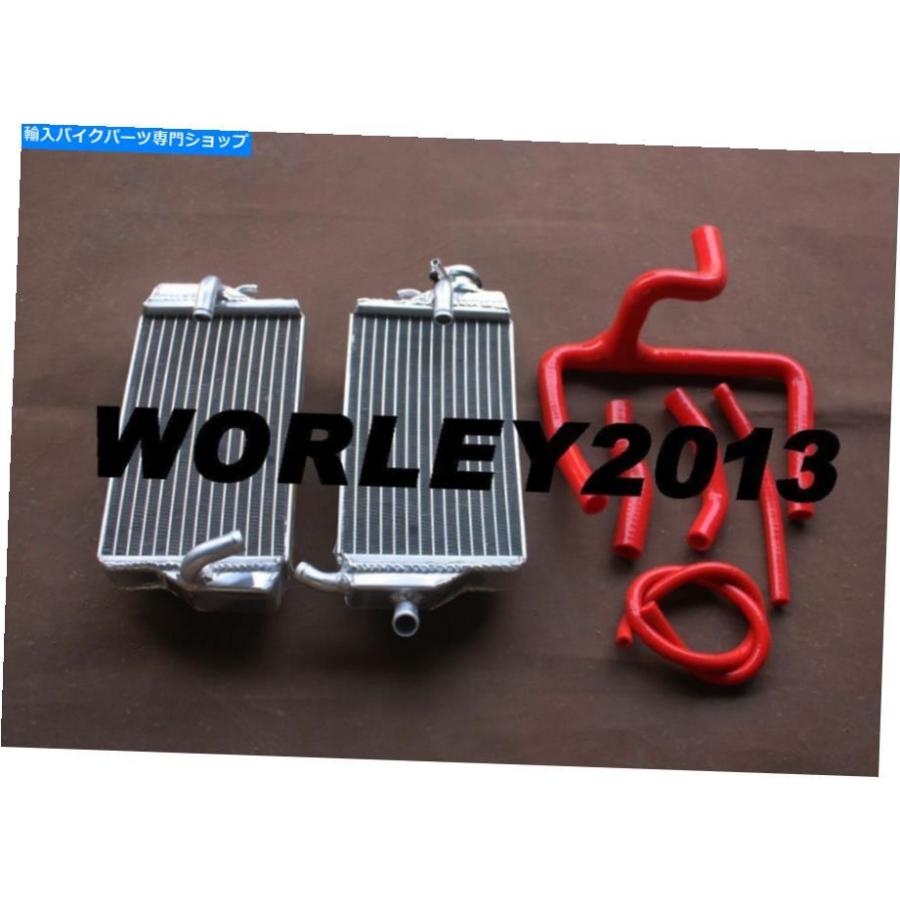 radiators ホンダCR250R 2000 2000 2001 00 01 Aluminum radiator + Red Silicone Y hose for Honda CR250R 2000 2001 00 01